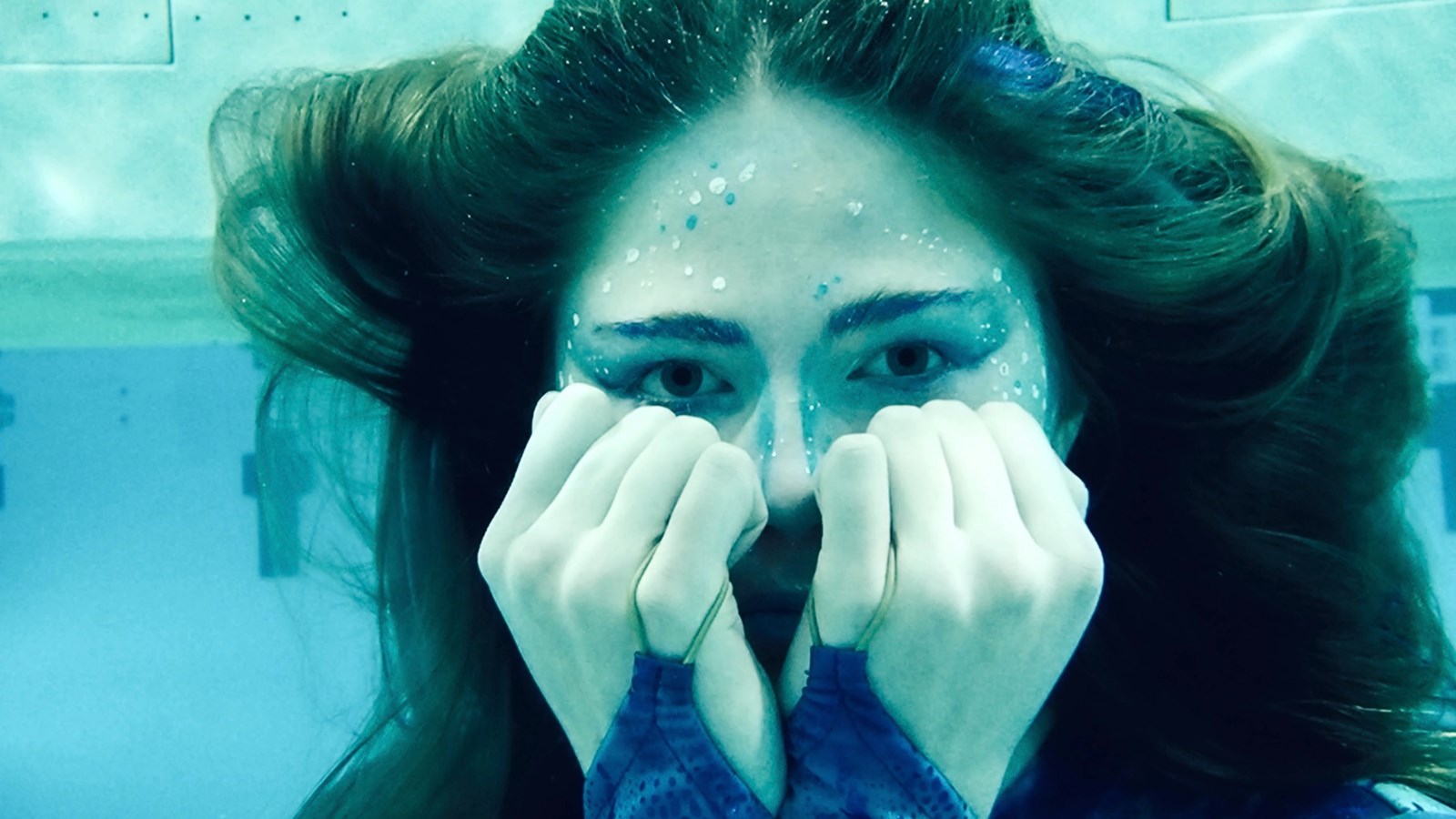 A local synchronized swimmer was recently filmed at the Seven Oaks Pool for the water spirit scenes. 